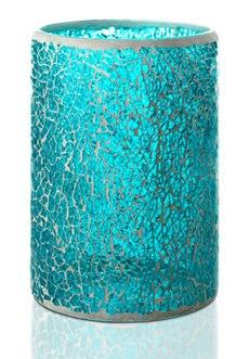 Pink Zebra Blue Crackle Simmering Light Shade