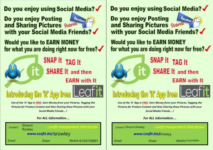 My Leafit Flyer Share It